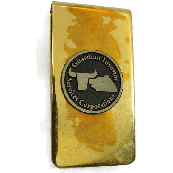 Vintage Guardian Investor Services Money Clip Men Wallet ID Credit Card Holder - Picture 2 of 7